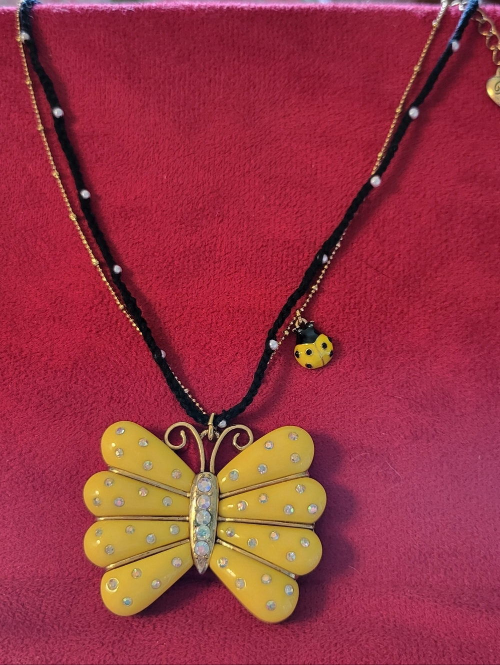 Betsey Johnson Butterfly Necklace